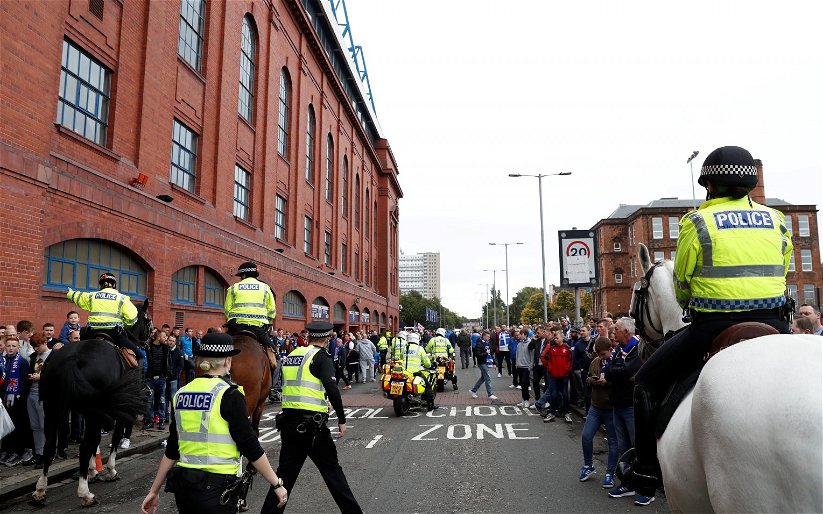 Image for Significant number of football fans intent on causing disorder- Police Scotland issue Ibrox statement