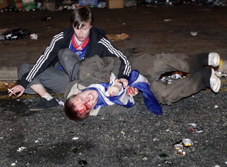 Rangers fans, Manchester 2008