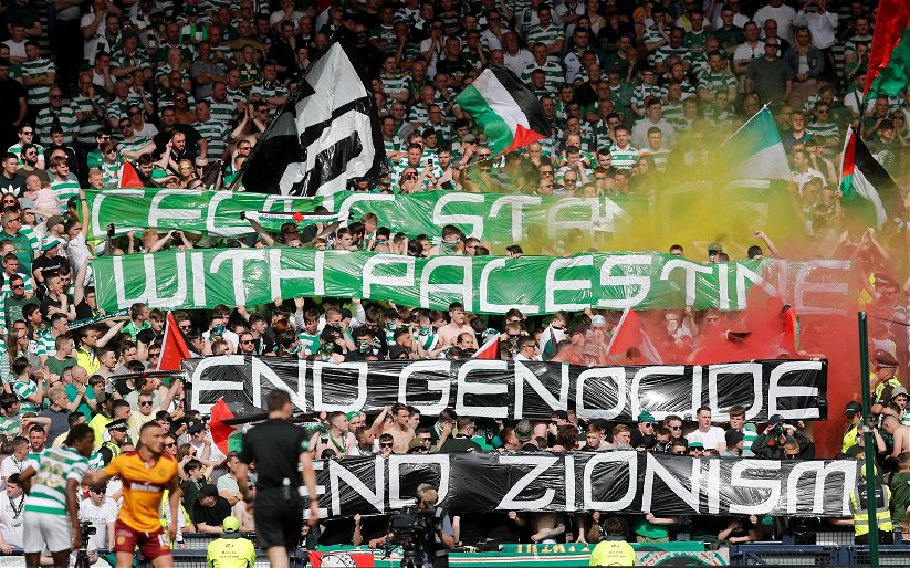 Image for Celtic fans show their support for Palestine