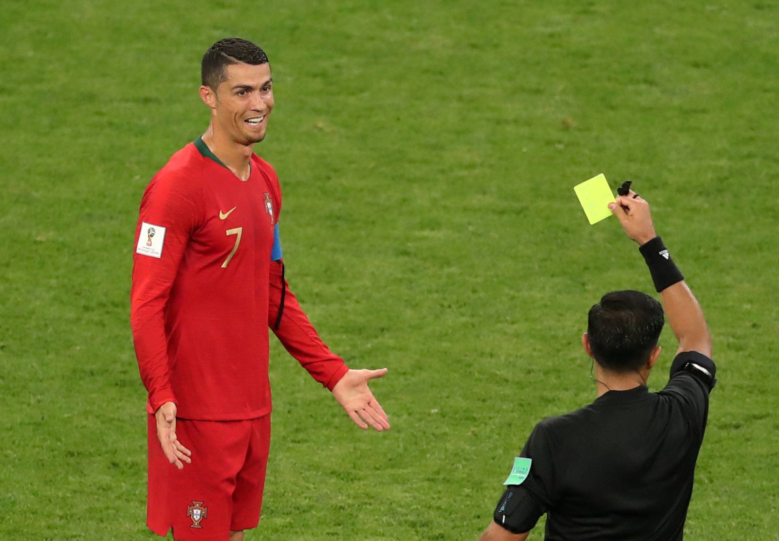 Ronaldo yellow card