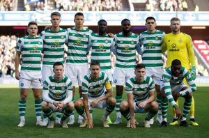 Celtic team at Murrayfield