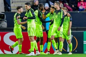 Sinclair celebrates in Rosenborg