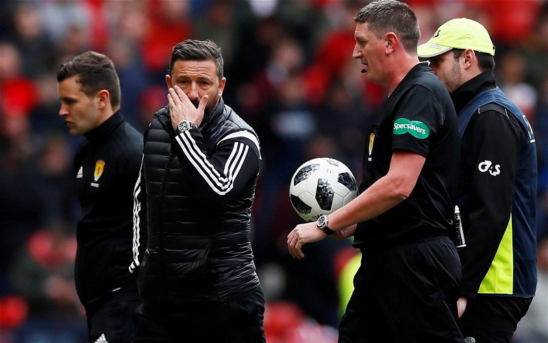 Image for SFA and McInnes touchline ban for Hampden gesture