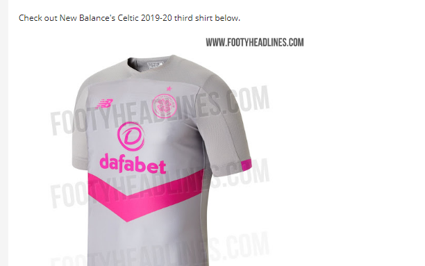 Image for Footy Headlines give their verdict on nightmare Celtic third kit