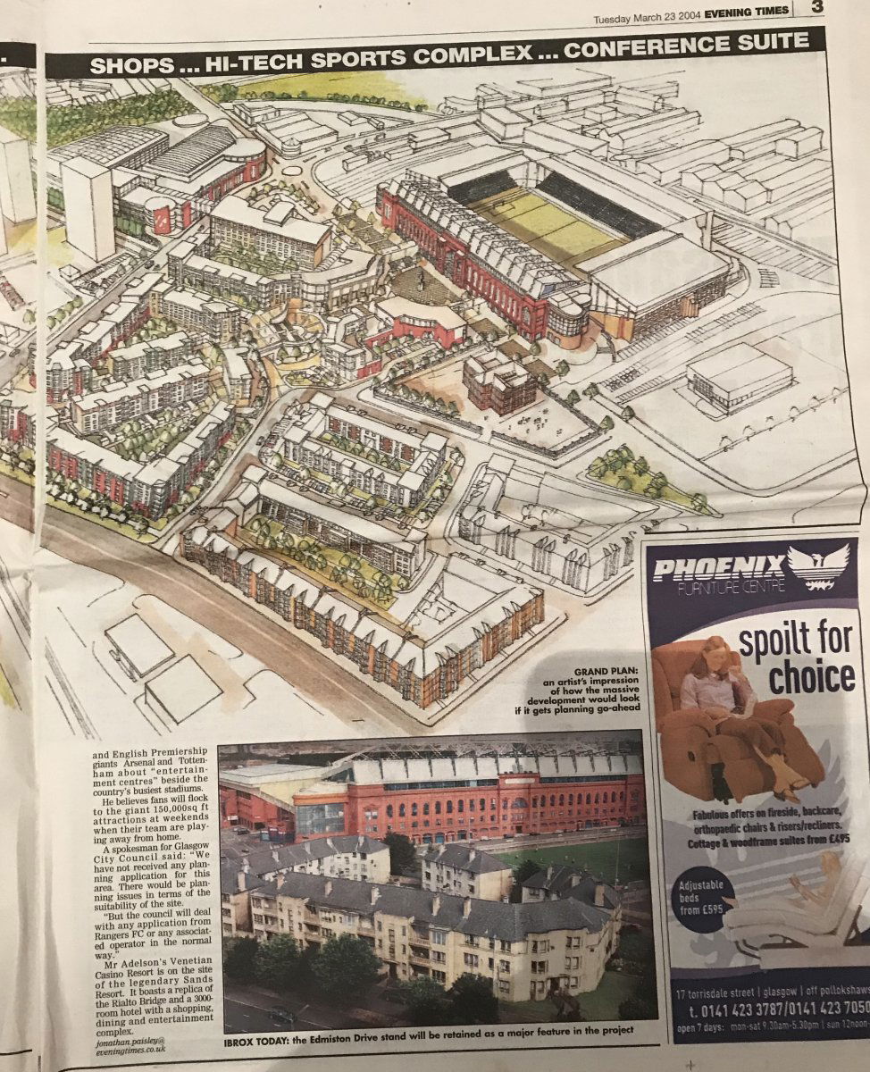 Ibrox: Rangers look to reveal multi million pound Ibrox renovation plans at  club's AGM - The Economic Times