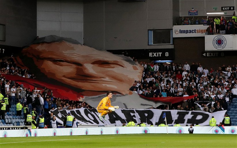 Image for Legia fans unfurl incredible tribute to Pope John Paul II at Ibrox