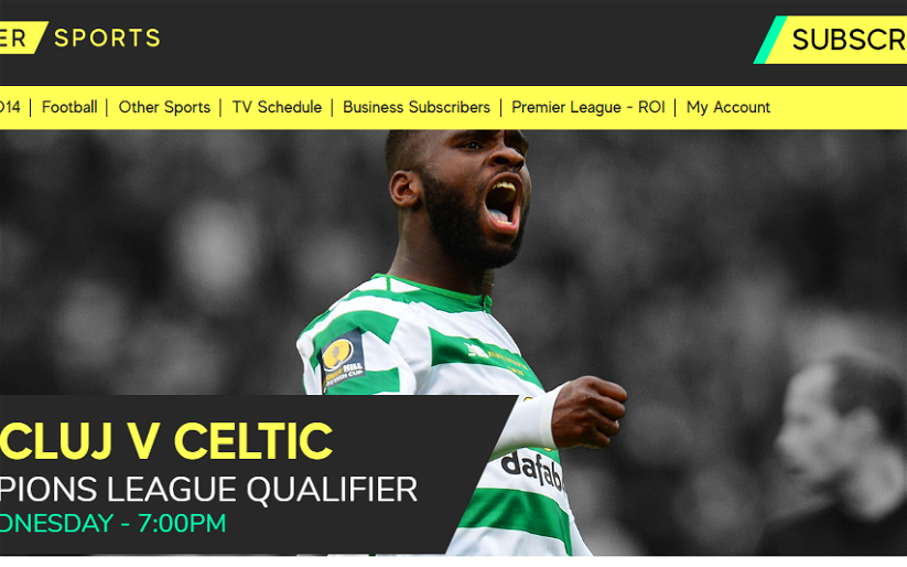 Image for Announce Celtic match! Premier Sports Will show the Cluj game live