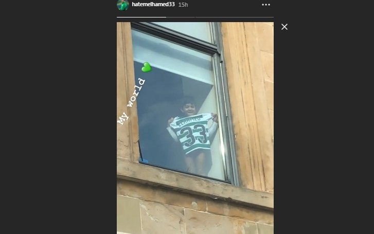 Image for Elhamed shares amazing picture of his son watching Celtic match