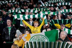 Celtic fans YNWA Cluj