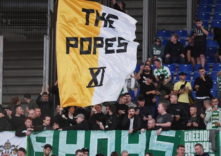 Celtic fans in Lazio
