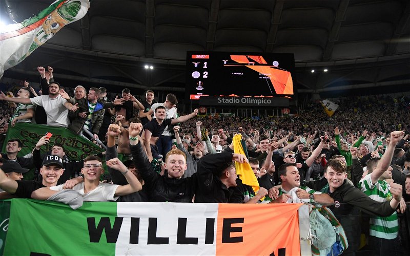 Image for Scenes! Two great Fan Videos as Celtic fans celebrate Victory In Italy!