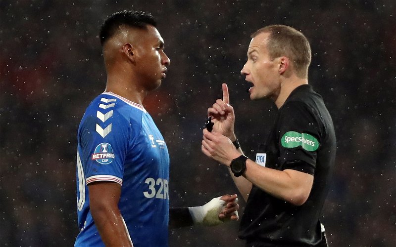 Image for Collum no more! Ibrox bosses demand referee ban after Sima offside decision