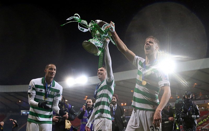Image for Scenes! Watch how Neil Lennon kicked off epic dressing room celebrations!