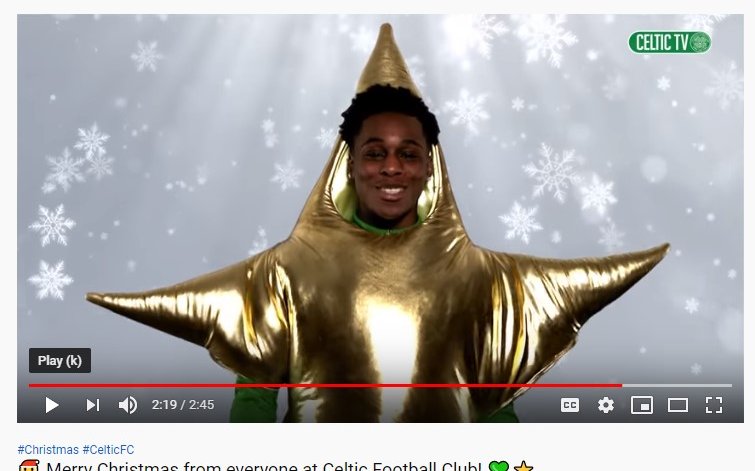 Image for Golden Bhoy Frimpong is the star of Celtic’s new Christmas video