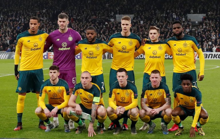 Celtic team at Copenhagen