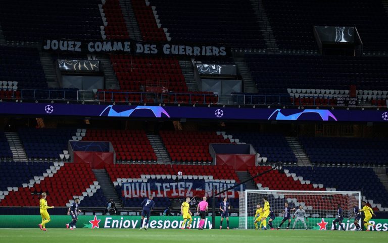 Paris St Germain behind closed doors