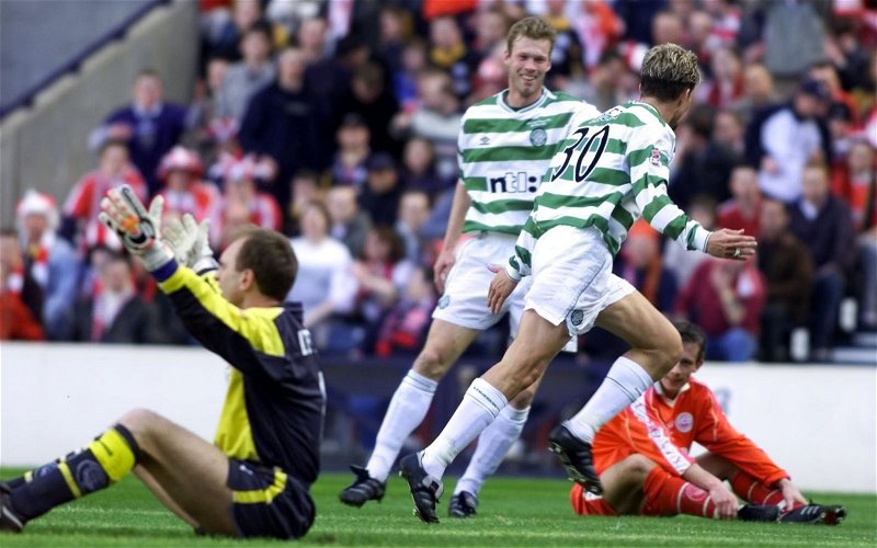 Image for Former Celt reveals how Larsson was quids in with unlikely Hampden bet