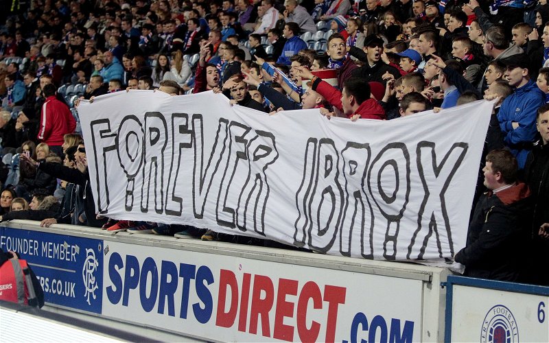 Image for Irony overload as Ibrox fans stage anti-racism protest against UEFA!
