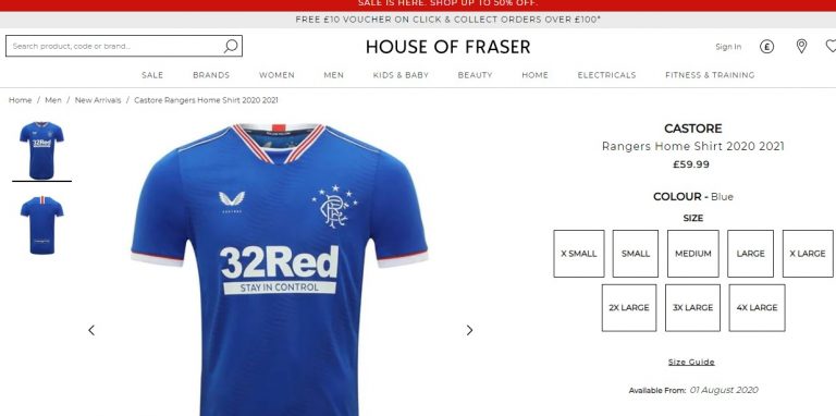 House of Fraser Castore