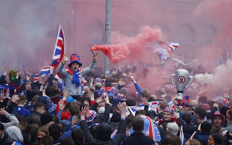 Image for Video: Watch Ibrox fans celebrating the#56!