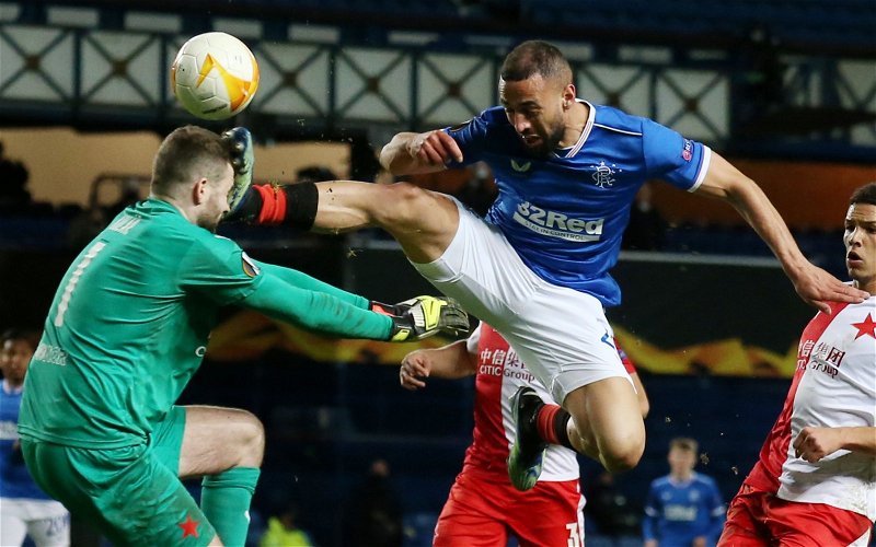 Image for Slavia keeper hits out at Kemar Roofe and sick messages from Ibrox fans