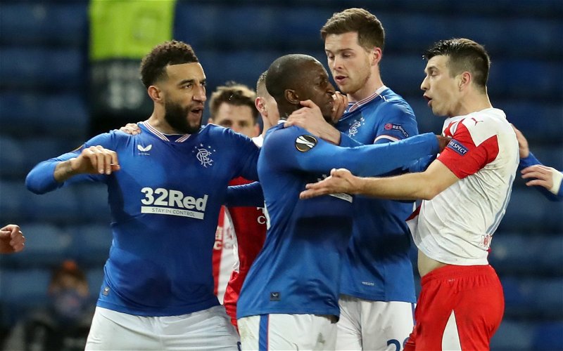 Image for Slavia defender Kudela makes incredible claims over Ibrox tunnel incidents
