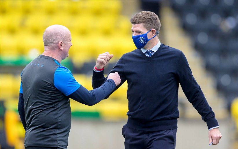 Image for Is it Mr Jota? Wee Davie Martindale justifies his matey Ibrox chat