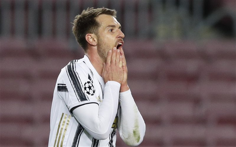 Image for Non-existent Juventus site gives brutal verdict on Ramsey
