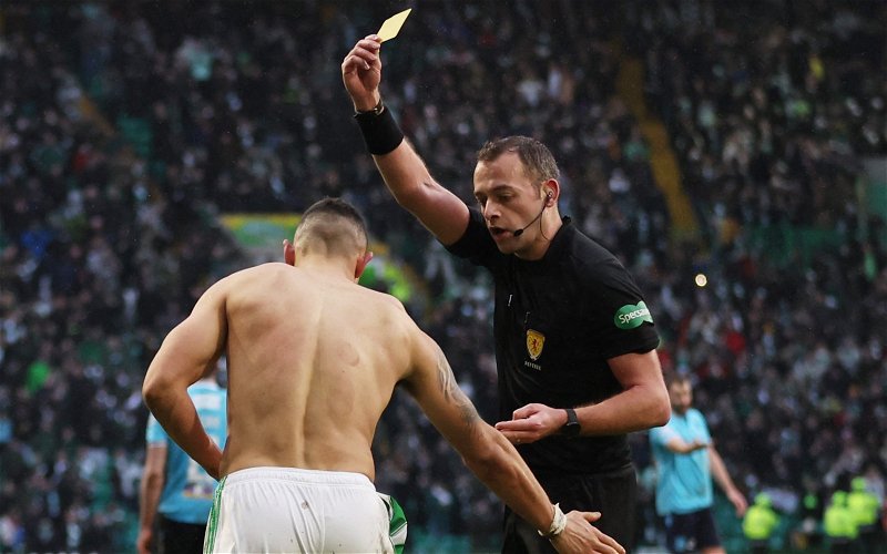 Image for Video: Celtic denied clear penalty but overcome referee Gavin Duncan to go three points clear in title race