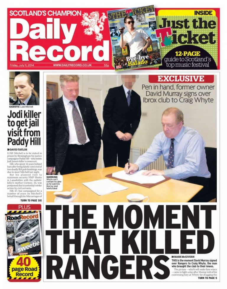 Daily Record Murray Whyte