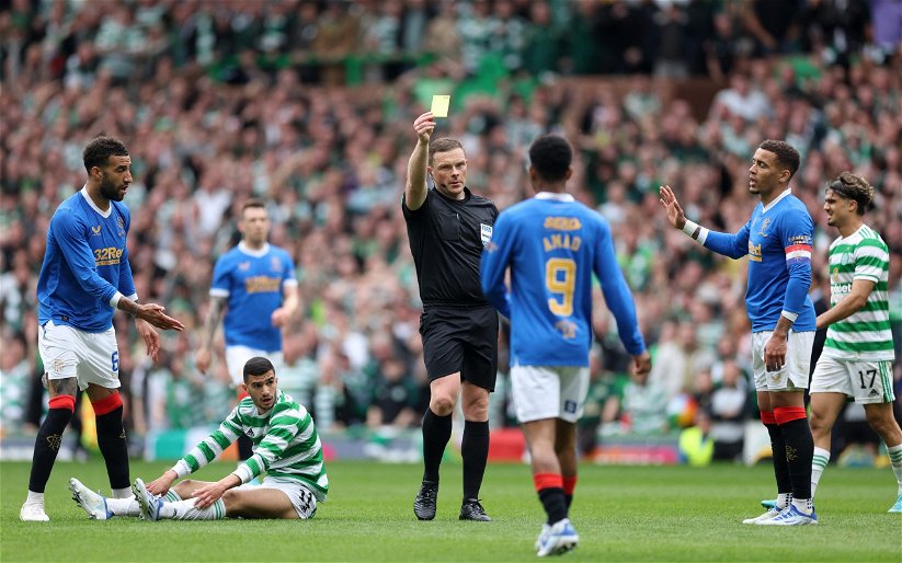 Image for Pictured- how John Beaton moved Celtic almost 10 yards back for a free kick