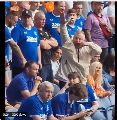 Ibrox fan West Ham match