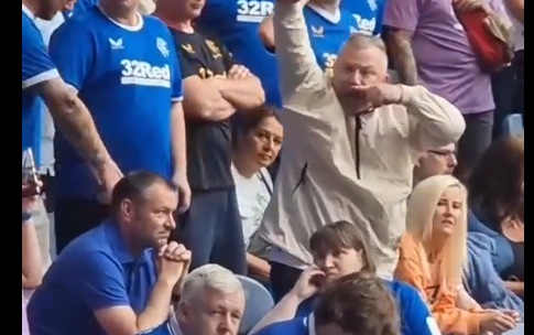 Image for Ibrox fan makes sickening gestures at friendly against West Ham