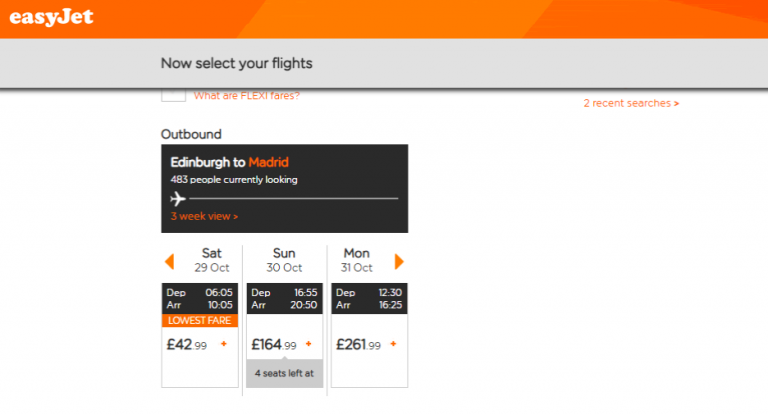 Easyjet Madrid