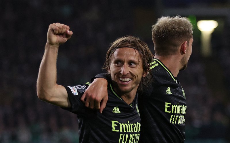 Image for Luka Modric’s private Celtic message