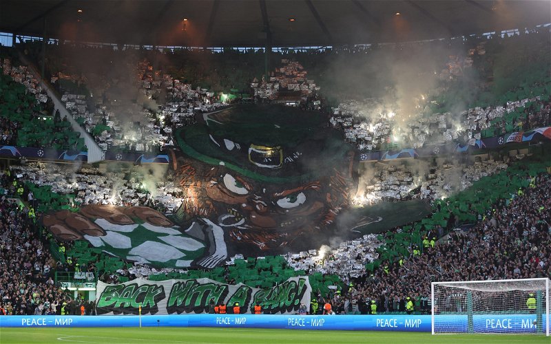 Image for Brilliant aerial video as the Green Brigade return to Celtic Park