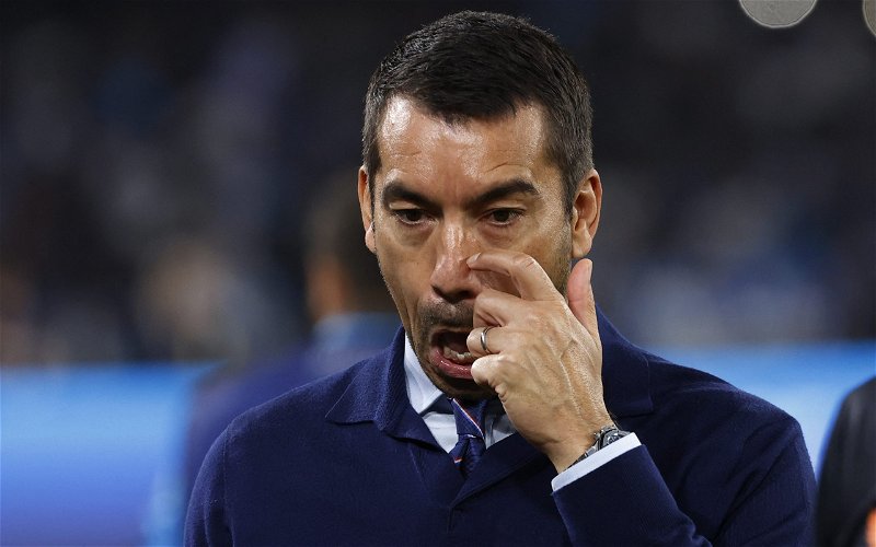 Image for Broken man van Bronckhorst clings on with face saving 3-0 defeat to Napoli