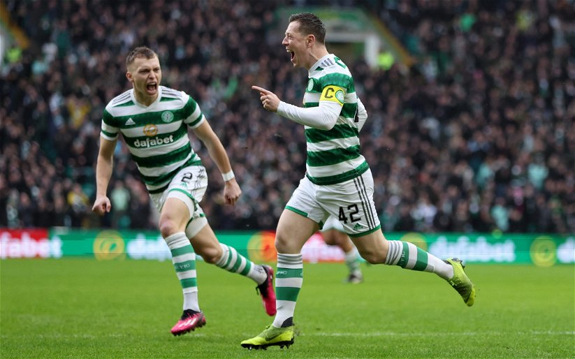 Image for Funny quirks- watch as Callum McGregor laughs off the James Tavernier question