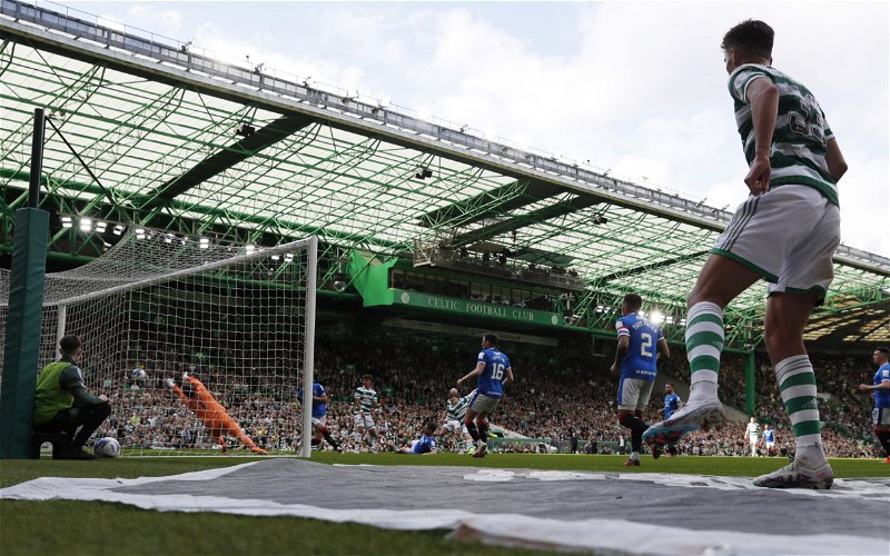 Image for Unbelievable scenes at Paradise- fresh footage as Celtic keep Glasgow Green and White