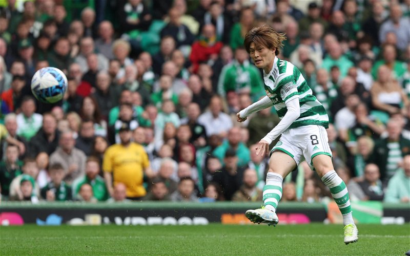 Image for Watch Kyogo Furuhashi’s brilliant goal as Celtic draw with St Mirren