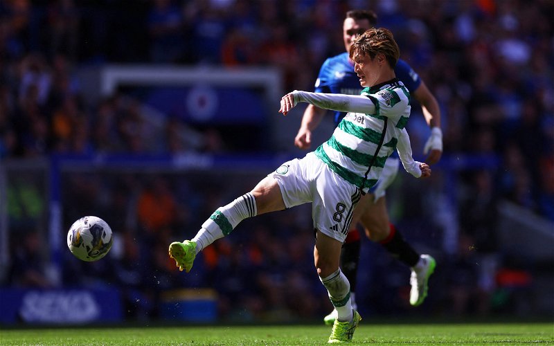 Image for Watch the wonder goal from Kyogo Furuhashi that won the Glasgow Derby at Ibrox