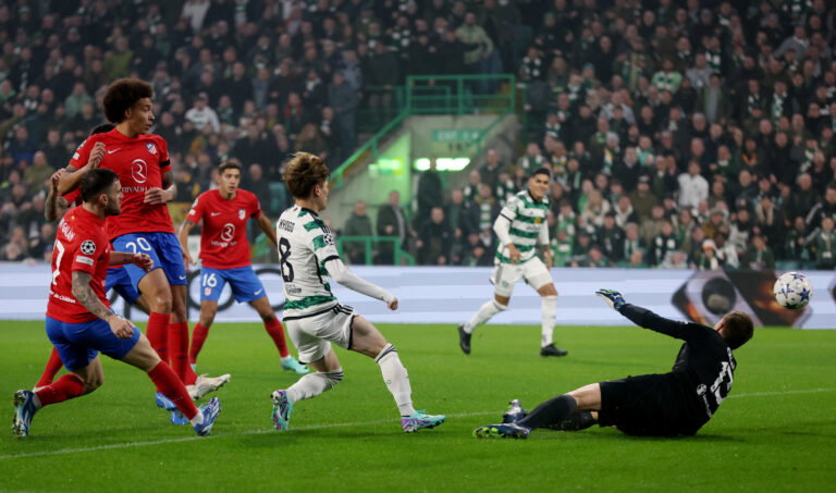 Kyogo Furuhashi Champions League - Group E - Celtic v Atletico Madrid