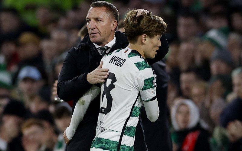 Image for Not a baby- Kyogo becomes the fifth Celtic player this month to be criticised by Rodgers