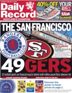 Daily Record, San Francisco 49ers, Cavenagh