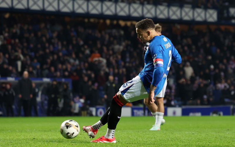 Image for Turning the air blue- how Ibrox fans reacted to that Tav pen miss