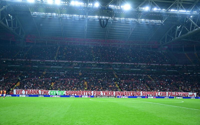 Image for Galatasaray fans thank Celtic supporters for unwavering support for Palestine