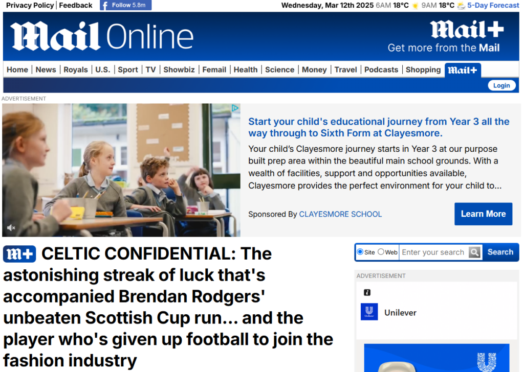 Daily Mail, Rodgers
