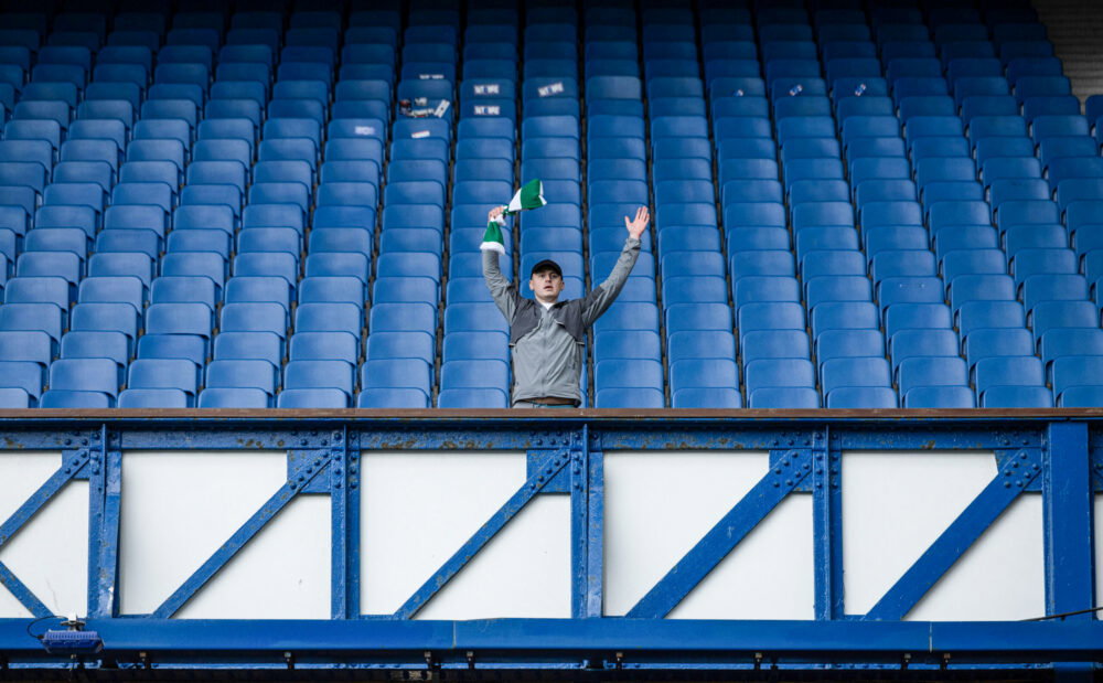 Celtic fan undercover, Ibrox