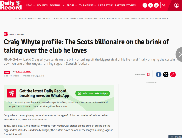 Craig Whyte, Murray, Jackson