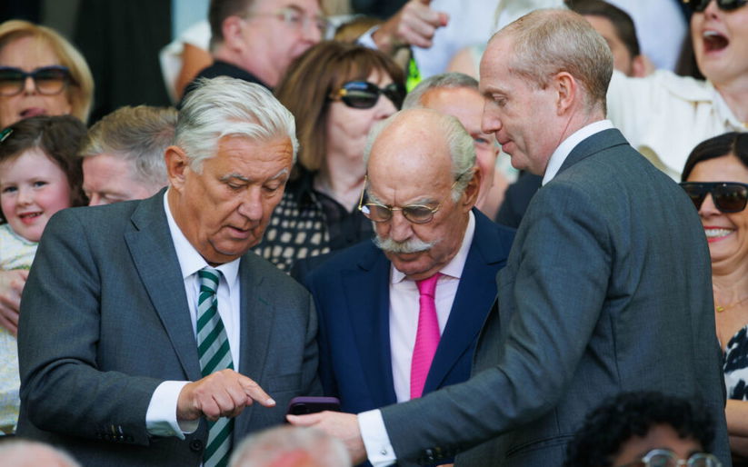 Image for The billboard message for Celtic duo Nicholson and Desmond